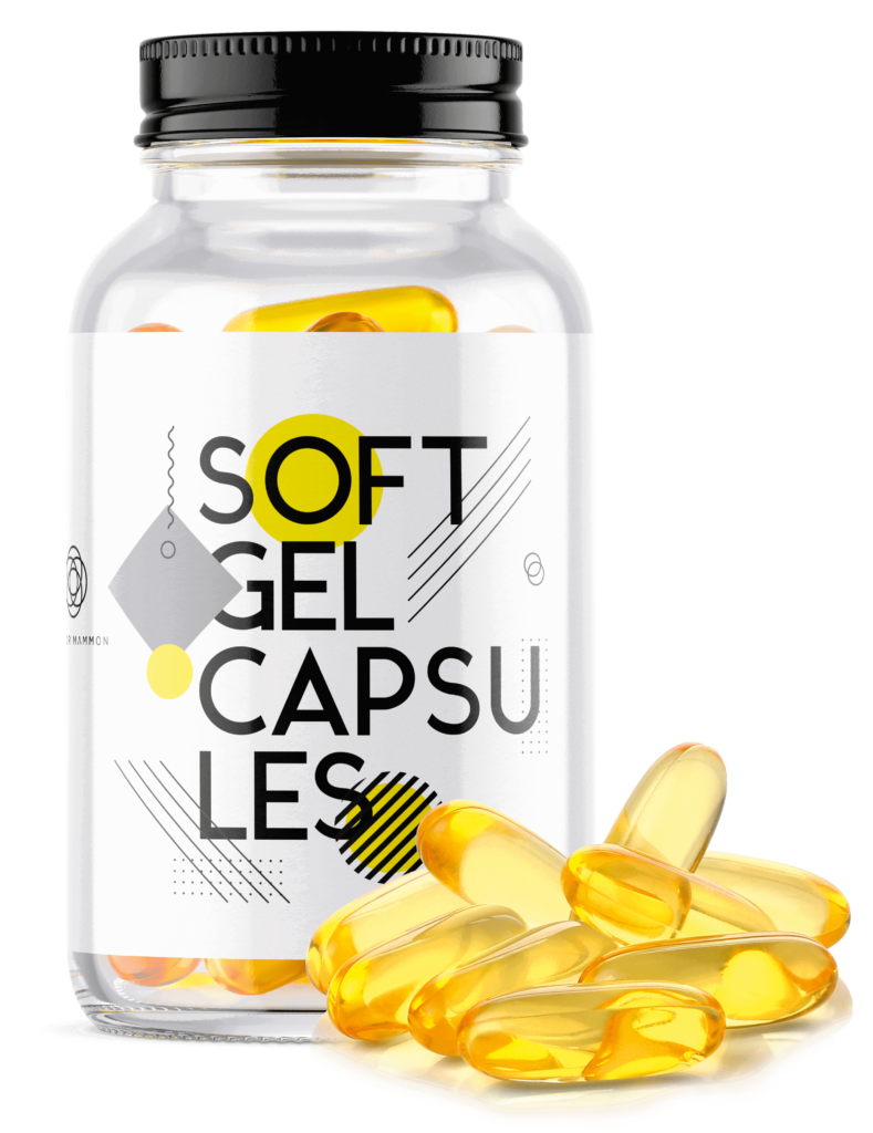 Bottle of Soft Gel Capsules Taylor Mammon